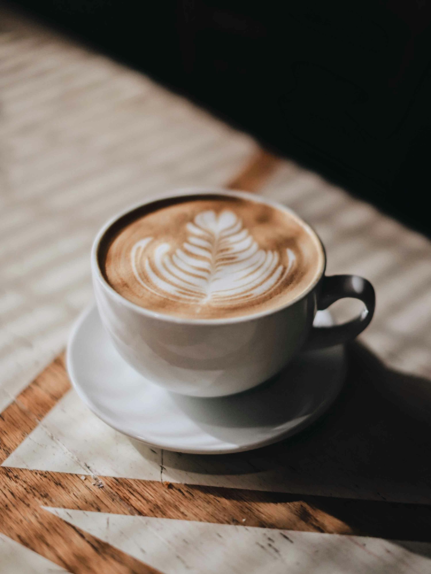 Cappuccino mit Latte-Art